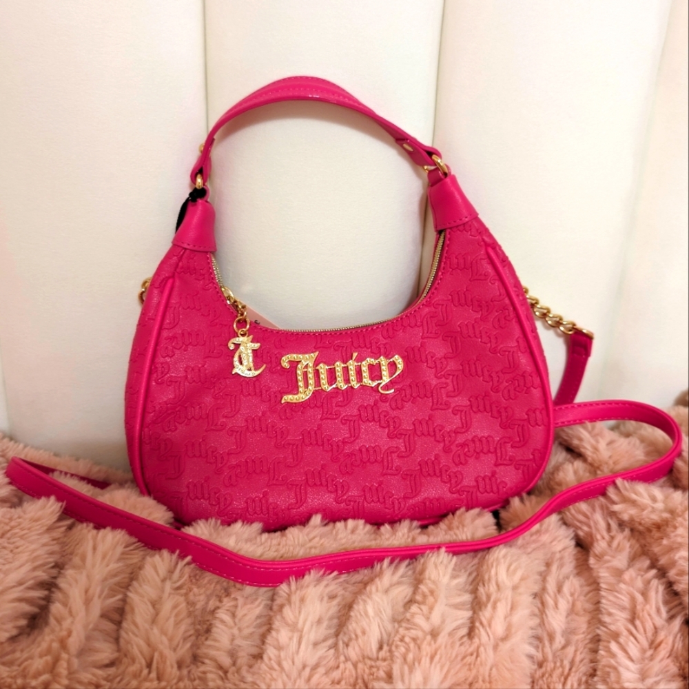 Viral hot pink Juicy Couture shoulder bag semi charmed coho